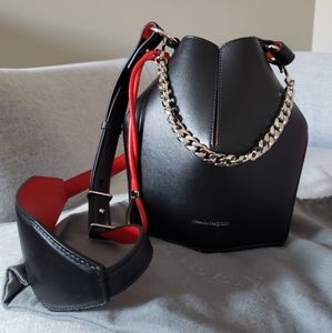 Alexander Mcqueen Small Leather Bucket Bag